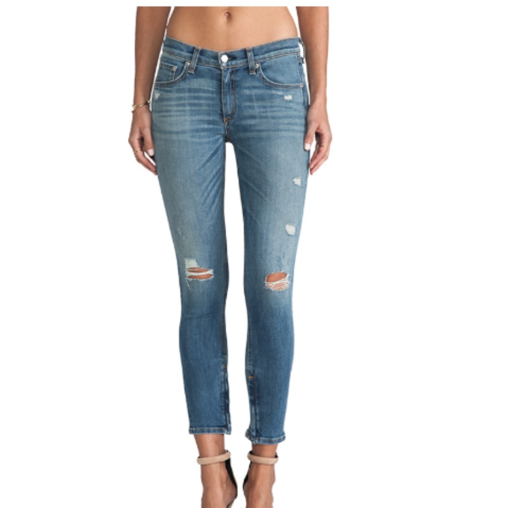 Rag & Bone Zipper Capri Jeans